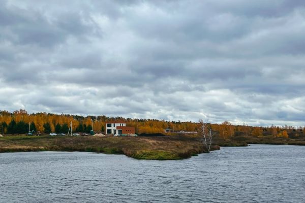 Золотая осень в Посёлке Алёшкина роща Район Высокий берег